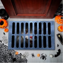 Amazon cross-border clown Halloween series printed floor mats for home entryways, stain-resistant, wear-resistant, and easy-care doormats.