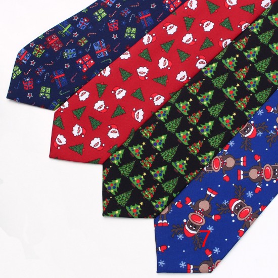 Leier new Christmas ties in stock for men and women, polyester ties in various colors.