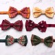 New double-stitched men's bow ties, trendy yarn-dyed jacquard suit accessories, and vintage bow ties, available for wholesale