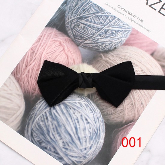 Men's black bow ties in stock, business-chic, retro, double-layered bow ties for shirts and suits, banquet accessories, bow tie manufacturers