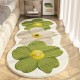 Cross-border temu popular small fresh floral rug, skin-friendly and comfortable bedside rug, easy-care rug for the living room coffee table