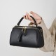 Genuine leather elegant women's bag, 2025 new retro and simple classic Boston handbag, cowhide crossbody shoulder bag