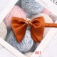 Smooth Solid Color Large Bow Ties with Metal Decorative Buckles, Men's and Women's Wedding Accessories, Bow Ties and Collars