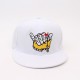 A versatile flat-brim hip-hop hat with personalized hand gesture embroidered cap, a fashionable street dance brand sun protection hat.