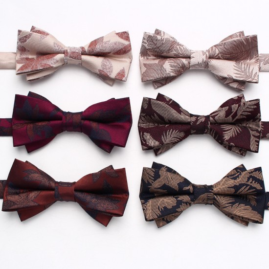 Lei'er men's wedding bow ties, groom's tuxedo shoots, personalized bow ties, fashionable paisley flower accessories, bow tie manufacturers