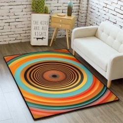 Creative 3D Living Room Carpet, Non-Slip, Wear-Resistant, Easy-Care, Coffee Table Mat, Bedroom Decorative Bedside Blanket