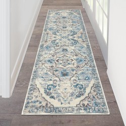 Cross-border Bohemian ethnic hallway carpet, stain-resistant kitchen mat, washing machine absorbent strip mat, wholesale