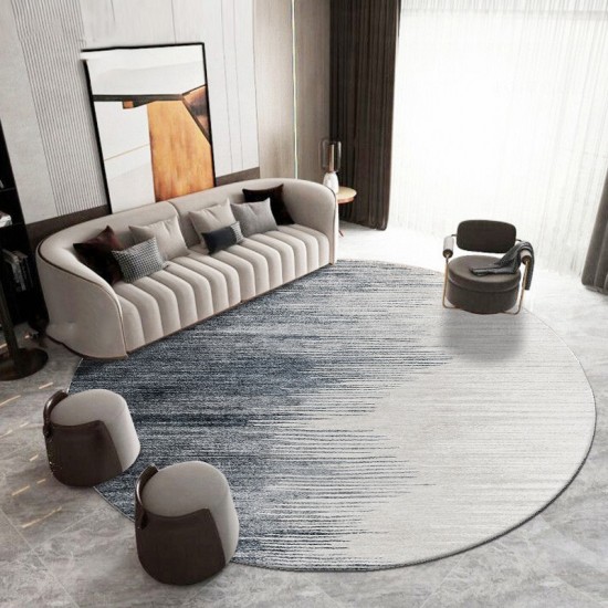 Cross-border temu simple light luxury carpets, non-slip and wear-resistant round decorative sofa cushions for the living room, easy-care rugs for the bedroom.