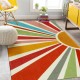 Simple line faux cashmere sun pattern bedroom decorative carpet, bedside rug, non-slip living room thickened carpet in stock. Simple line faux cashmere sun pattern bedroom decorative carpet, bedside rug, non-slip living room thickened carpet in stock.