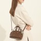 Retro new genuine leather women's bags, cross-border vegetable-tanned cowhide Boston bowling bags, niche shoulder and crossbody handbags Retro new genuine leather women's bags, cross-border vegetable-tanned cowhide Boston bowling bags, niche shoulder and crossbody handbags