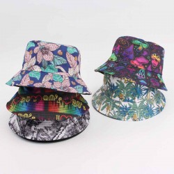 Spring and summer bucket hat, Instagram European and American hat, retro newspaper pattern bucket hat, versatile sun visor