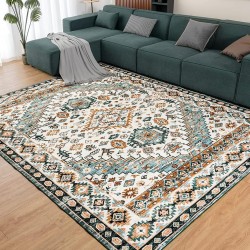 Cross-border light luxury vintage Persian carpets, stain-resistant, full-length coffee table mats for living rooms, bedroom decorative bedside rugs in stock