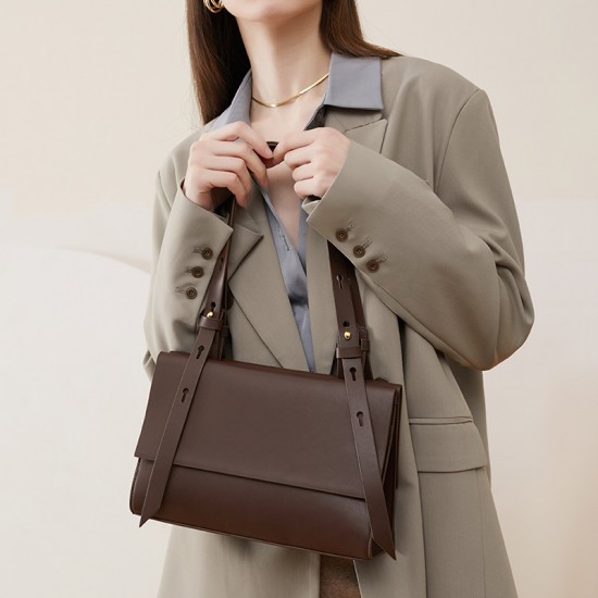 2025 New Style Top-Grain Cowhide Chain Bag for Women: Small Square Genuine Leather Bag with a Stylish Diamond Pattern, Versatile Shoulder/Shoulder Bag