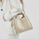 New niche summer women's bags, luxury cowhide casual and fashionable single-shoulder and crossbody bags, genuine leather embossed basket bags