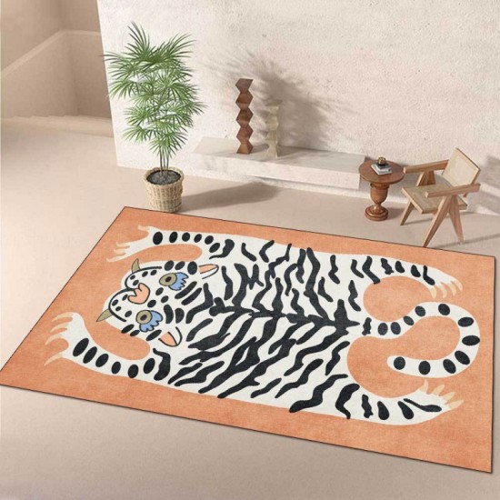 Temu cross-border imitation tiger-print crystal velvet carpet for living room decoration, non-slip, stain-resistant, and easy-care sofa blankets. Temu cross-border imitation tiger-print crystal velvet carpet for living room decoration, non-slip, stain-resistant, and easy-care sofa blankets.