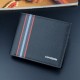 New style men's wallet - long style money holder for men, multi-card slot, thin style, fashionable casual leather wallet with cross pattern, large capacity, suit bag.