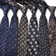 New Navy Blue Series Ties, Business Fashion Diagonal Striped Small Floral Pattern, 8cm Polyester Silk Ties, Wholesale & In Stock New Navy Blue Series Ties, Business Fashion Diagonal Striped Small Floral Pattern, 8cm Polyester Silk Ties, Wholesale & In Stock
