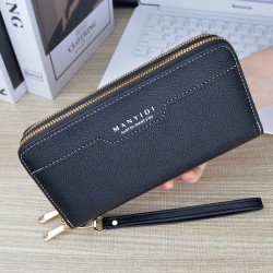 New style men's wallet - short style money holder for men, multi-card slot, fashionable casual money holder with cross pattern, soft leather wallet.