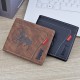 New style women's purse - short length, small purse, fashionable lettering print mini small leather bag, minimalist zero wallet