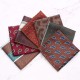 Men's suit, cashew flower pocket square, banquet, wedding photography, formal dress chest scarf, small square handkerchief, shirt pocket square.