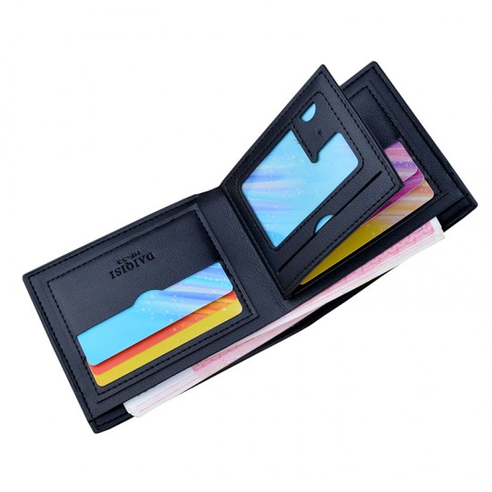 New women's wallet - short style money clip, women's student fashion, simple and fashionable large capacity folding soft leather case, mini small wallet.