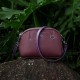 2025 new stylish mini coin purse for women, top-grain cowhide shoulder and crossbody bag for mothers.
