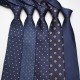 Men's 8cm business formal polyester ties, blue series men's ties, men's wedding casual ties, wholesale