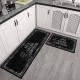 TEMU hot-selling American pumpkin kitchen mat, non-slip, absorbent, stain-resistant, long two-piece foot mat set available for delivery.