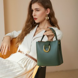 Women's bucket bag, 2025 new style, fashionable and versatile spring and summer large-capacity commuter handbag, single shoulder crossbody bag for women