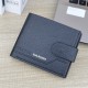 New style men's purse - long length, soft leather bag with multi-card slot, thin soft leather bag with horizontal print, multi-card slot business suit bag