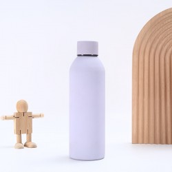 New cross-border stainless steel American-style small-mouth bottle, single-walled sports water bottle, portable outdoor water bottle, mountaineering kettle