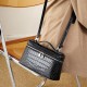 Niche Pig Nose semi-circular saddle bag, luxury diamond-patterned underarm bag, 2025 new genuine leather shoulder and crossbody bag for women.