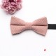 Shengzhou manufacturers offer corduroy polyester-cotton bow ties for men and women in macaron-colored, solid-color, fashionable wedding bow ties.