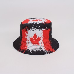 Reversible bucket hat, plaid daisy digital print sun hat, foldable bucket hat, outdoor casual sun hat.