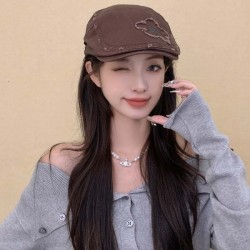 Beret for Children Korean Style Multi-functional to Make Face Look Smaller Retro Forward Hat Casual Fashion Painter Hat for Children Duckbill Hat