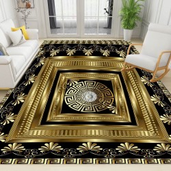 Light luxury minimalist decorative carpet, home living room, balcony, wall-to-wall, non-slip, stain-resistant, easy-care bedside rug