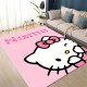 Cute and adorable kitty cat decorative carpet for the living room, stain-resistant, non-slip, and easy-care sofa blanket (available for shipping)