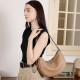 Spring fashionable cowhide bag for women, luxury underarm commuter bag, 2025 new style everyday shoulder crossbody baguette bag for women