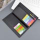 New men's wallet - long style wallet, vertical style thin soft leather wallet with multi-card slot, multi-card bag for suit bag