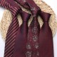 Wine-red vintage men's groom and groomsmen wedding ties, yarn-dyed polyester business ties, wholesale. Wine-red vintage men's groom and groomsmen wedding ties, yarn-dyed polyester business ties, wholesale.