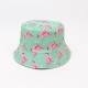 Spring/Summer outdoor beach vacation style coconut palm pattern bucket hat, versatile reversible bucket hat, sun protection