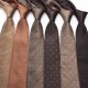New brown series striped floral patterned men's retro business and fashionable polyester hand-tied ties, wholesale.