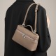 Yan top-grain cowhide LP19 lunch box bag, genuine leather women's bag, 2025 new Gigi-style handbag