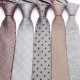 Polyester cashew flower classic men's 8cm tie, men's khaki business casual wedding dinner tie.
