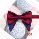 Leier men's large bow tie, tuxedo, polyester men's vintage double-layered ox-horn bow tie, groom's wedding photoshoot suit.