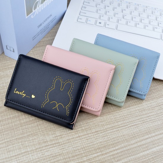 New men's wallet - short style wallet, zipper multi-card slot wallet, patch color men's youth horizontal style soft leather wallet