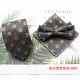 Shengzhou factory wholesale new three-piece polyester silk tie and bow tie with handkerchief for men's business fashion tie sets.