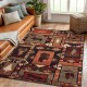 Cross-border American living room rugs, Amazon's hot-selling foldable living room rugs, American ethnic-style floor mats.