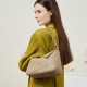 2025 new single-shoulder underarm bags, geometric bags, genuine leather pillow bags, top-grain cowhide crossbody commuter bags