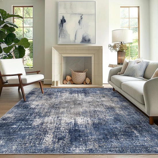 TEMU Cross-border Nordic Abstract Carpet, Living Room Decorative, Easy-Care, Non-Slip Sofa Blanket, Stain-Resistant Bedside Blanket
